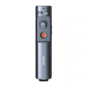 Hurtownia GSM - Pilot multifuncțional Baseus Orange Dot pentru prezentări, cu indicator laser verde, reîncărcabil (gri) - BSU3872 - {ean13} - Hurt