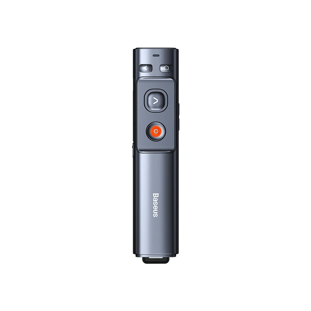 Hurtownia GSM - Pilot multifuncțional Baseus Orange Dot pentru prezentări, cu indicator laser verde, reîncărcabil (gri) - BSU3872 - {ean13} - Hurt