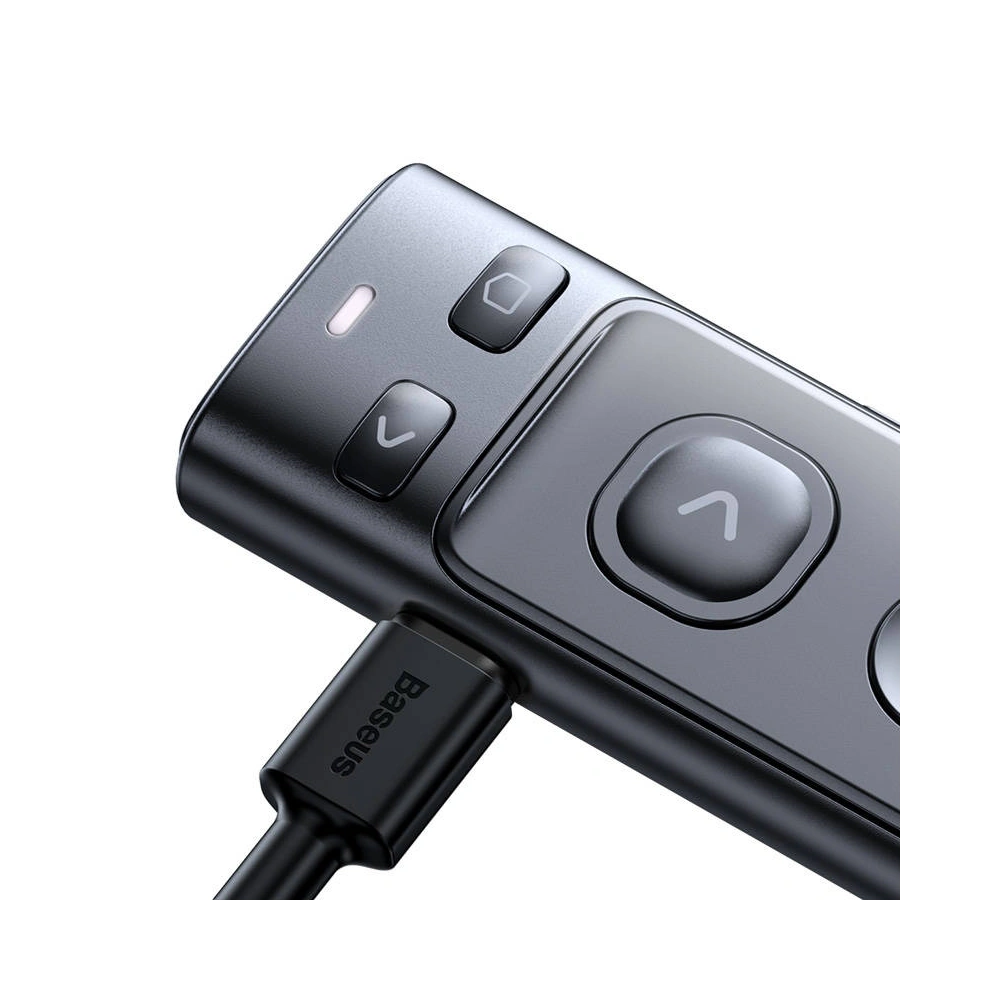 Hurtownia GSM - Pilot multifuncțional Baseus Orange Dot pentru prezentări, cu indicator laser verde, reîncărcabil (gri) - BSU3872 - {ean13} - Hurt