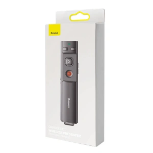 Wholesale Baseus Orange Dot Multifunctionale remote control for presentation with a green laser pointer gray - BSU3872 - {ean13} - Hurt