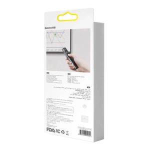Wholesale Baseus Orange Dot Multifunctionale remote control for presentation with a green laser pointer gray - BSU3872 - {ean13} - Hurt