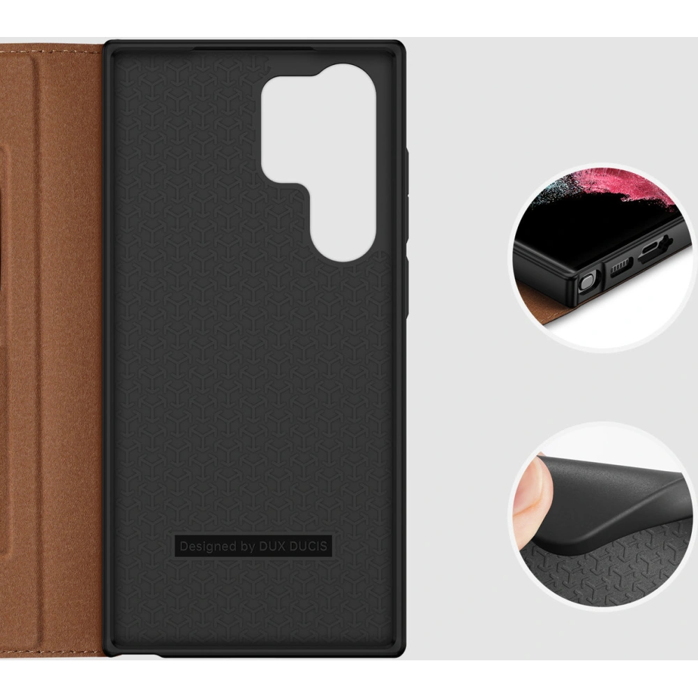 Hurtownia GSM - Case Dux Ducis Skin X2 Samsung Galaxy S23 Ultra braun - DDS1513 - {ean13} - Hurt