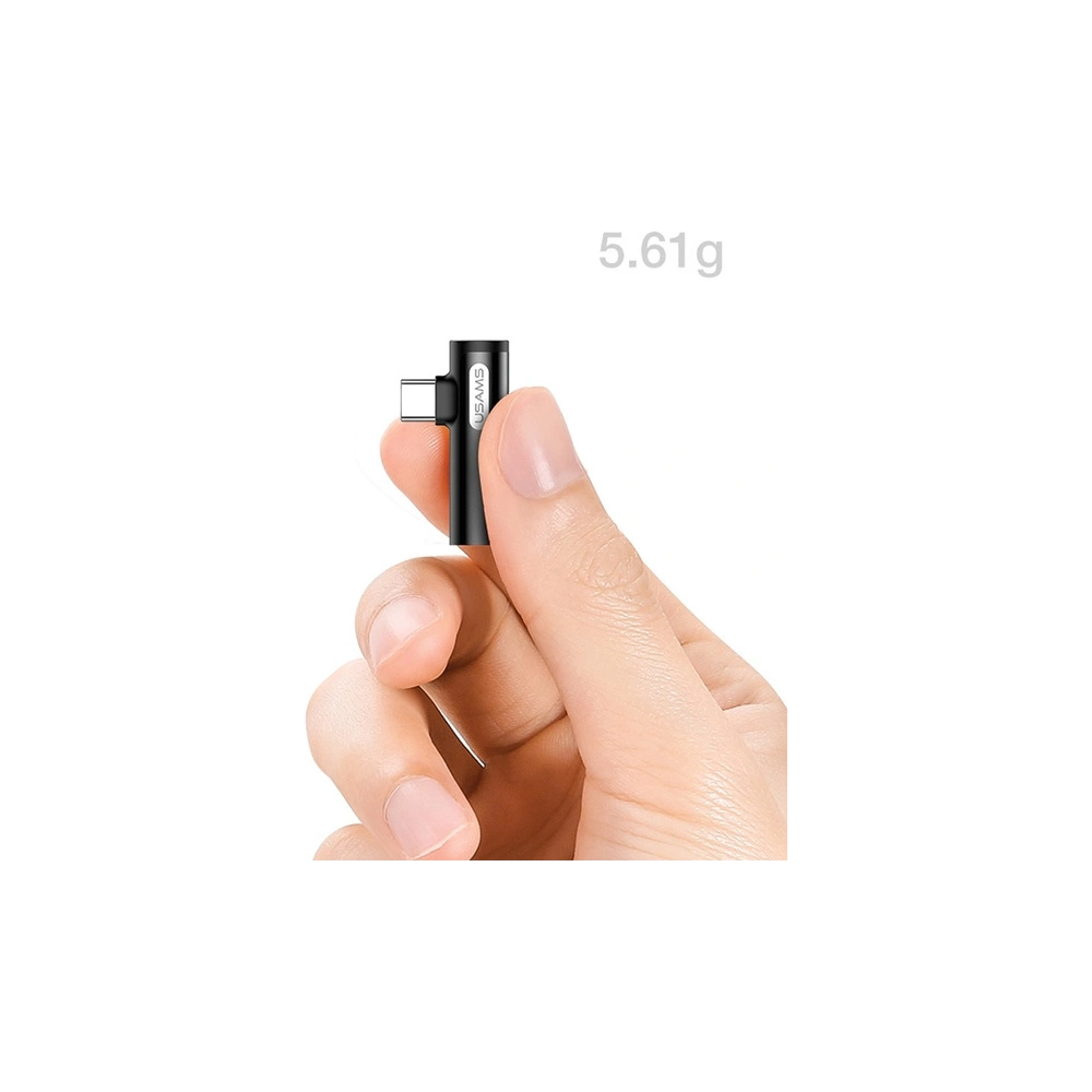 Hurtownia GSM - Adaptér USAMS AU07 2w1 USB-C/USB-C + mini jack 3,5mm modrý/blue (US-SJ277) - USA821 - {ean13} - Hurt