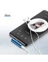 Hurtownia GSM - Adapter USAMS AU07 2w1 USB-C/USB-C + mini jack 3,5mm albastru/blue (US-SJ277) - USA821 - {ean13} - Hurt