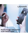 Hurtownia GSM - Adaptér USAMS AU12 2w1 USB-C + mini jack 3,5mm černý/black (US-SJ386) - USA822 - {ean13} - Hurt