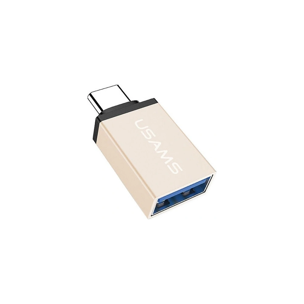 Hurtownia GSM - Adaptér USAMS USB-C/USB OTG 3.1 zlatý (US-SJ028) - USA823 - {ean13} - Hurt