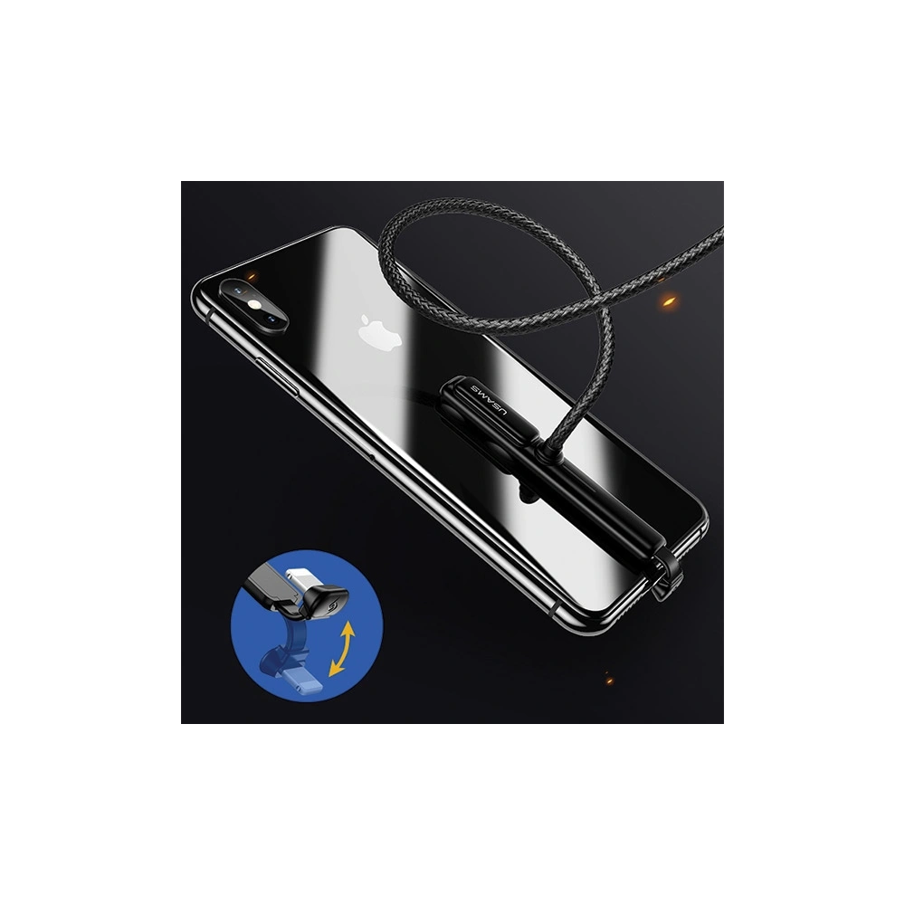 Hurtownia GSM - Cablu USAMS Gaming U9 Lightning 1,5m 2A negru (US-SJ278) - USA824 - {ean13} - Hurt