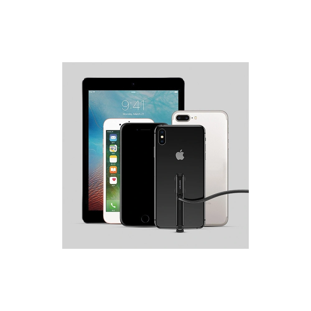 Hurtownia GSM - Cablu USAMS Gaming U9 Lightning 1,5m 2A negru (US-SJ278) - USA824 - {ean13} - Hurt