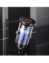 Hurtownia GSM - Încărcător auto USAMS 2xUSB C23 36W Încărcare rapidă auto transparent negru (US-CC122) - USA825 - {ean13} - Hurt