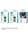 Hurtownia GSM - Automobilová nabíječka USAMS 2xUSB C23 36W Rychlé nabíjení do auta transparentní černá (US-CC122) - USA825 - {ean13} - Hurt