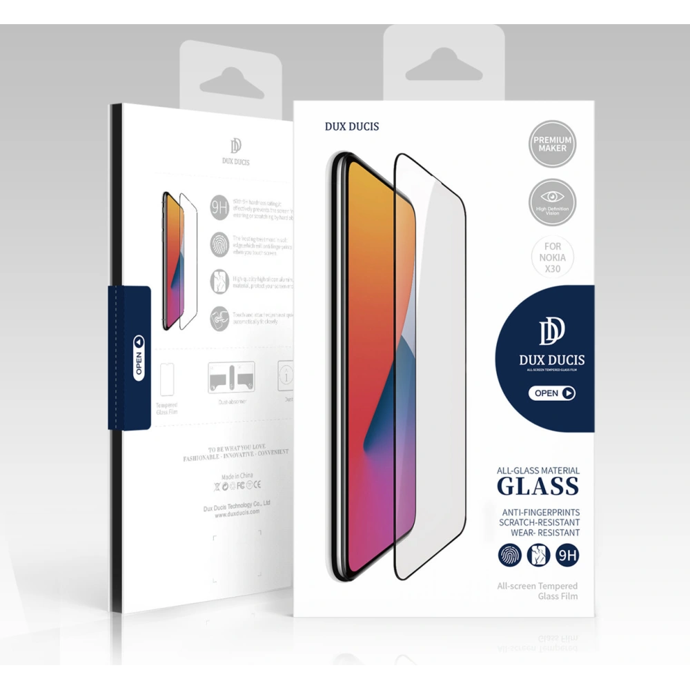 Hurtownia GSM - Sticlă călită Dux Ducis 10D Sticlă Temperată Nokia X30 neagră - DDS1527 - {ean13} - Hurt