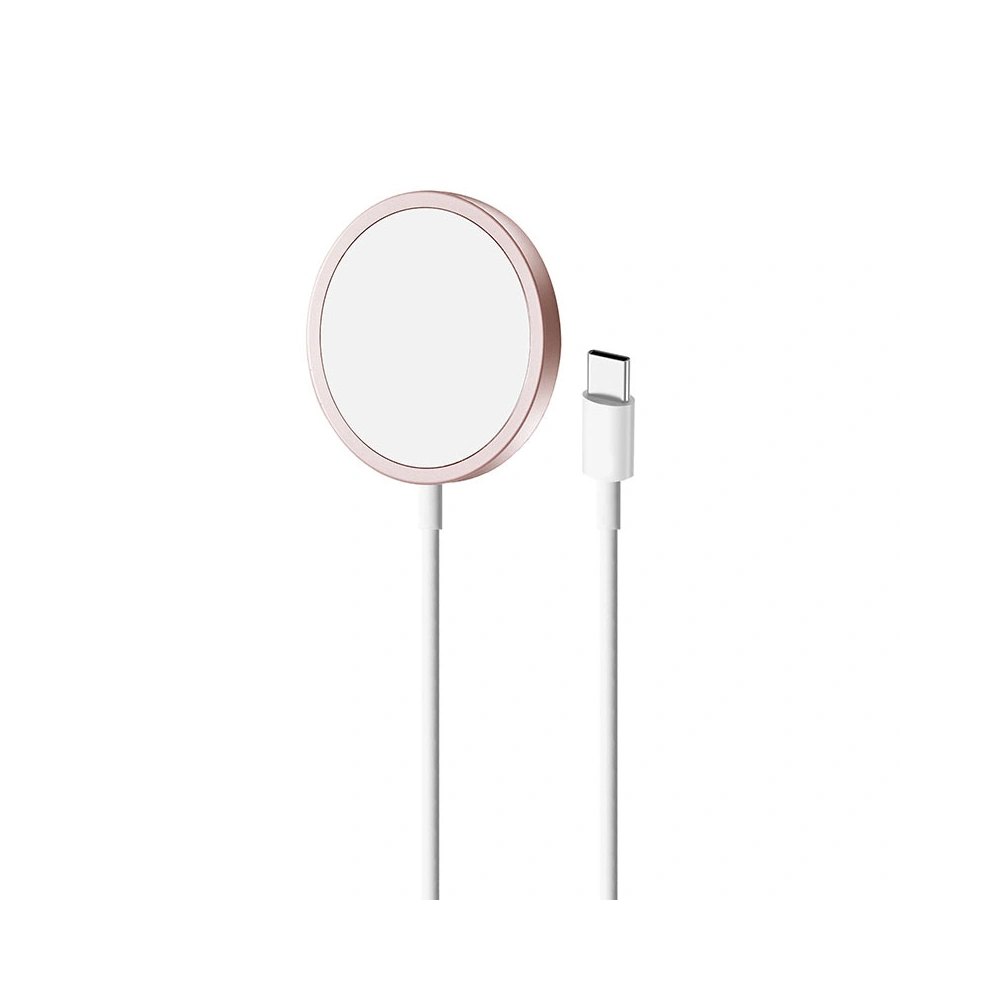 Hurtownia GSM - Bezdrátová nabíječka PURO Magnetic nabíjecí kabel USB-C MagSafe 15W (růžová) - PUR624 - {ean13} - Hurt