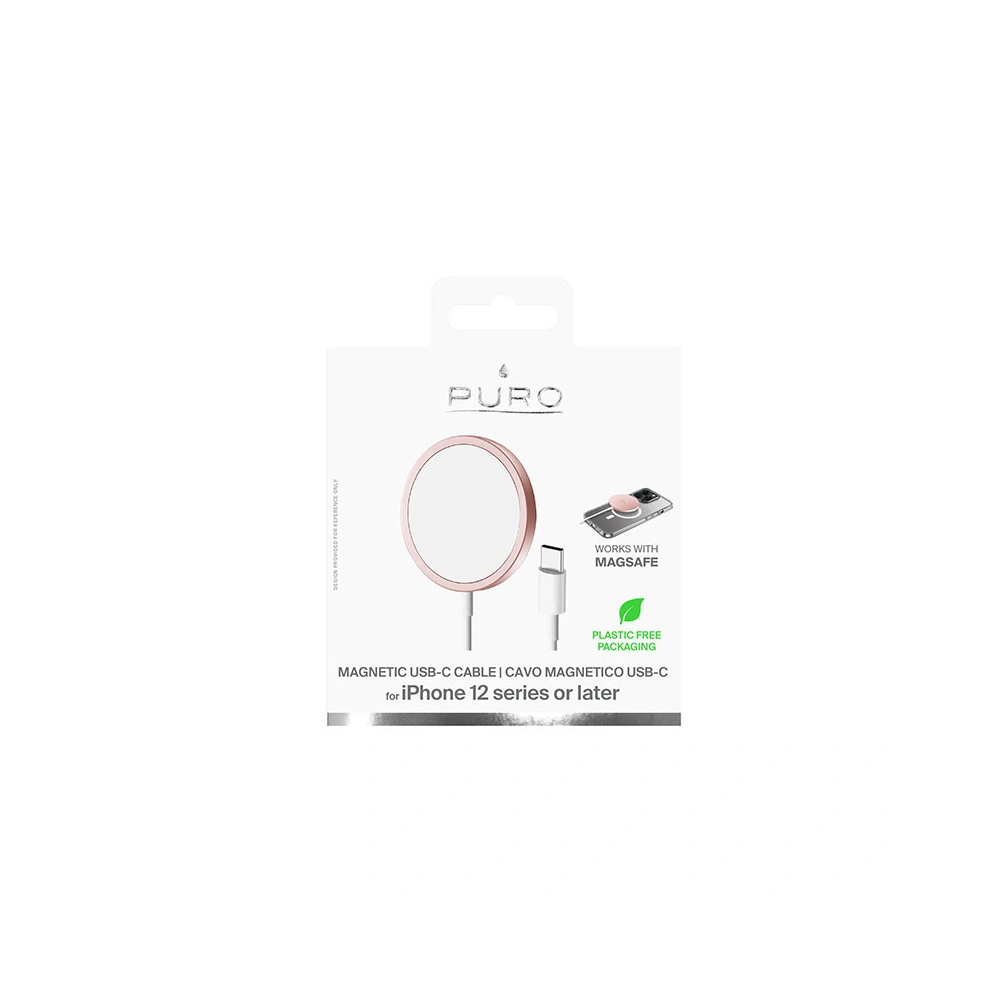 Wholesale PURO Magnetic Charging Cable USB-C MagSafe 15W (pink) - PUR624 - {ean13} - Hurt