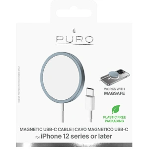 Ładowarka bezprzewodowa PURO Magnetic Charging Cable USB-C MagSafe 15W (niebieski)