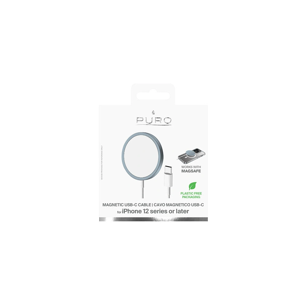 Hurtownia GSM - Încărcător wireless PURO Magnetic Charging Cable USB-C MagSafe 15W (albastru) - PUR625 - {ean13} - Hurt