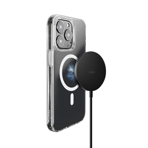 Ładowarka bezprzewodowa PURO Magnetic Charging Cable USB-C MagSafe 15W (czarny)