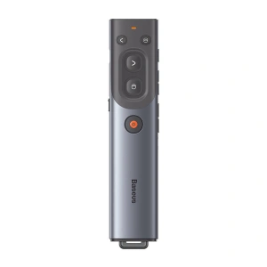 Hurtownia GSM - Pilot multifuncțional Baseus Orange Dot pentru prezentări, cu indicator laser roșu, reîncărcabil (gri) - BSU3877 - {ean13} - Hurt