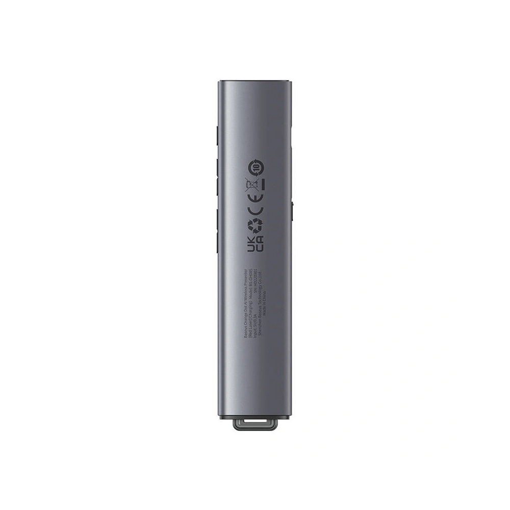 Hurtownia GSM - Pilot multifuncțional Baseus Orange Dot pentru prezentări, cu indicator laser roșu, reîncărcabil (gri) - BSU3877 - {ean13} - Hurt