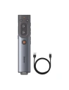 Hurtownia GSM - Pilot multifuncțional Baseus Orange Dot pentru prezentări, cu indicator laser roșu, reîncărcabil (gri) - BSU3877 - {ean13} - Hurt