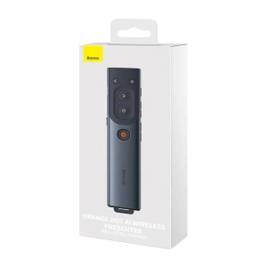 Hurtownia GSM - Pilot multifuncțional Baseus Orange Dot pentru prezentări, cu indicator laser roșu, reîncărcabil (gri) - BSU3877 - {ean13} - Hurt
