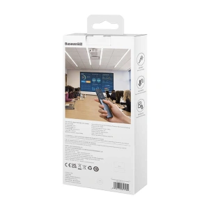 Wholesale Baseus Orange Dot Multifunctionale remote control for presentation with a red laser pointer gray - BSU3877 - {ean13} - Hurt