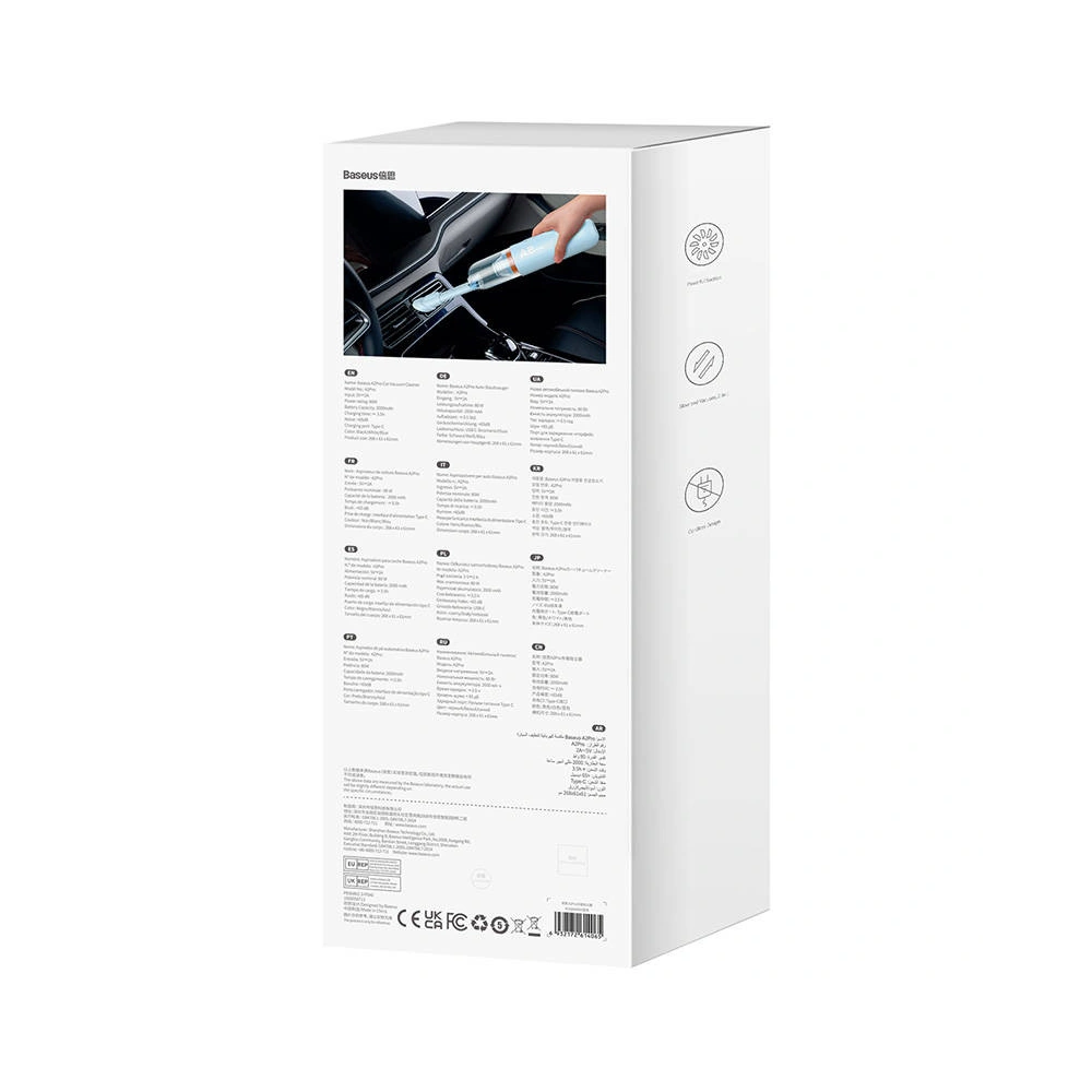 Hurtownia GSM - Kabelloser Handstaubsauger Baseus A2Pro 6000Pa (blau) - BSU3883 - {ean13} - Hurt