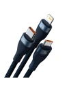 Hurtownia GSM - Kabel 3w1 Baseus Flash Series Ⅱ USB-USB-C/microUSB/Lightning 66W 1.2m (blau) - BSU3888 - {ean13} - Hurt