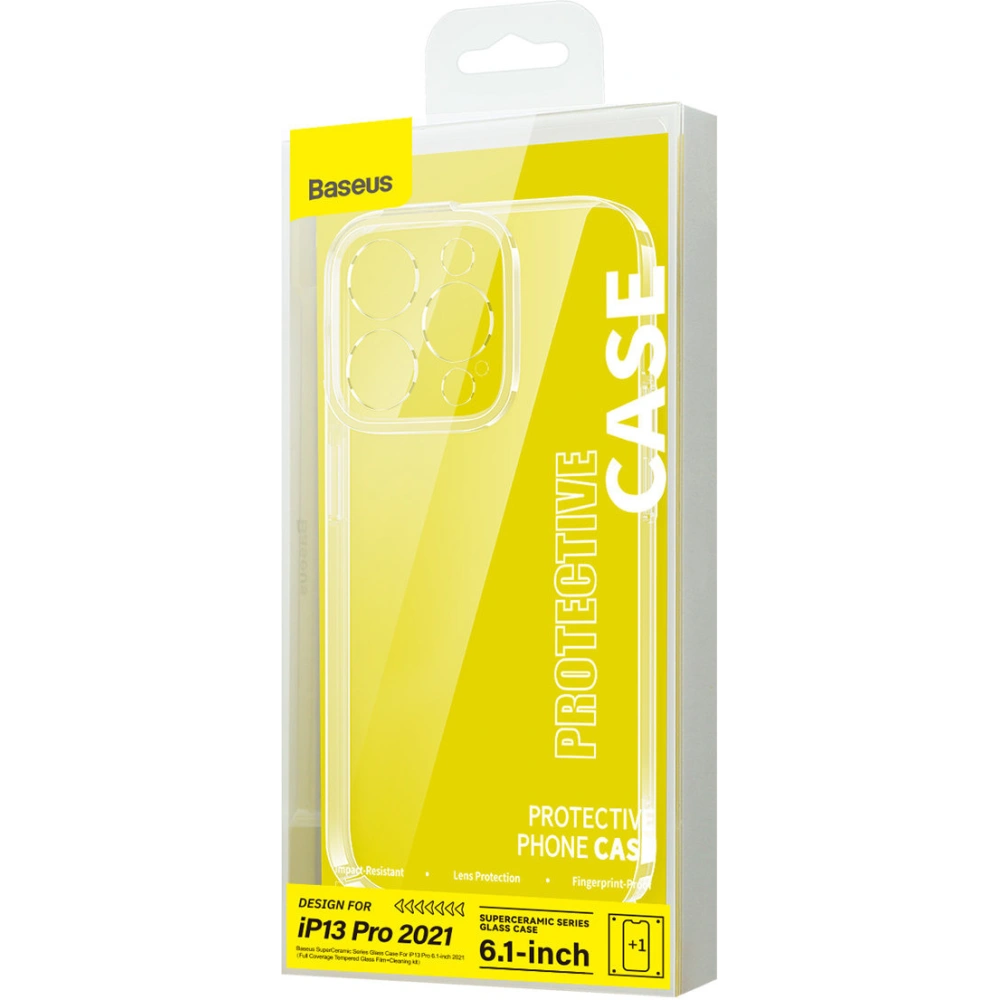 Hurtownia GSM - Etui Baseus SuperCeramic Glass Case Apple iPhone 13 Pro + set de curățare - BSU3890 - {ean13} - Hurt