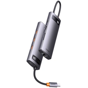 Hurtownia GSM - Hub Baseus StarJoy Series 8w1 USB-C - HDMI + 3 x USB 3.1 + USB-C PD + RJ45 + microSD/SD - BSU3895 - {ean13} - Hurt