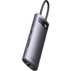 Hurtownia GSM - Hub Baseus StarJoy Sorozat 8w1 USB-C - HDMI + 3 x USB 3.1 + USB-C PD + RJ45 + microSD/SD - BSU3895 - {ean13} - Hurt