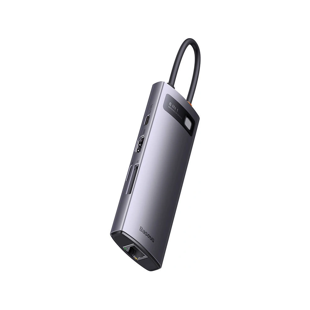 Hurtownia GSM - Hub Baseus StarJoy Series 8w1 USB-C - HDMI + 3 x USB 3.1 + USB-C PD + RJ45 + microSD/SD - BSU3895 - {ean13} - Hurt