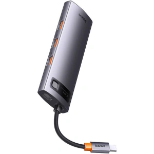 Hurtownia GSM - Hub Baseus StarJoy Sorozat 8w1 USB-C - HDMI + 3 x USB 3.1 + USB-C PD + RJ45 + microSD/SD - BSU3895 - {ean13} - Hurt