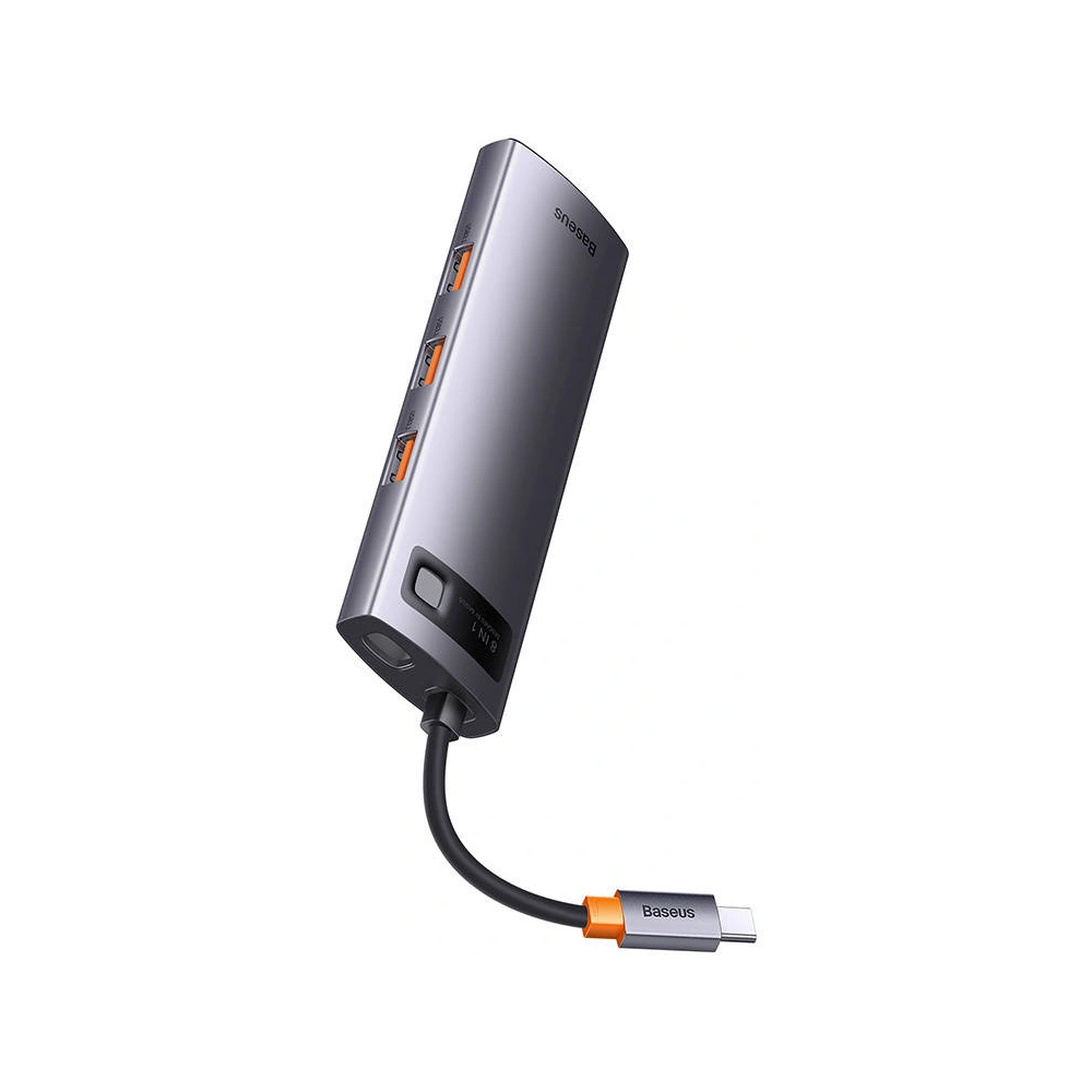 Wholesale Hub Baseus StarJoy Series 8in1 USB-C - HDMI + 3 x USB 3.1 + USB-C PD + RJ45 + microSD/SD - BSU3895 - {ean13} - Hurt
