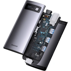 Hurtownia GSM - Hub Baseus StarJoy Series 6w1 USB-C - HDMI + 3 x USB 3.0 + USB-C PD + RJ45 - BSU3896 - {ean13} - Hurt