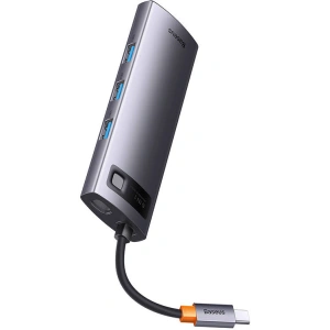 Hurtownia GSM - Hub Baseus StarJoy Series 6w1 USB-C - HDMI + 3 x USB 3.0 + USB-C PD + RJ45 - BSU3896 - {ean13} - Hurt