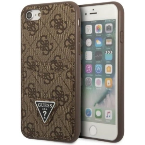 Hurtownia GSM - Case Guess GUHCI8P4TPW Apple iPhone SE 2022/SE 2020/8/7 Hardcase braun/brown Hardcase 4G Triangle Logo Kartenfach - GUE2326 - {ean13} - Hurt