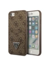 Etui Guess GUHCI8P4TPW Apple iPhone SE 2022/SE 2020/8/7 kemény tok barna/brown kemény tok 4G Triangle Logo Kártyafoglalat
