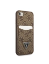 Hurtownia GSM - Case Guess GUHCI8P4TPW Apple iPhone SE 2022/SE 2020/8/7 Hardcase braun/brown Hardcase 4G Triangle Logo Kartenfach - GUE2326 - {ean13} - Hurt