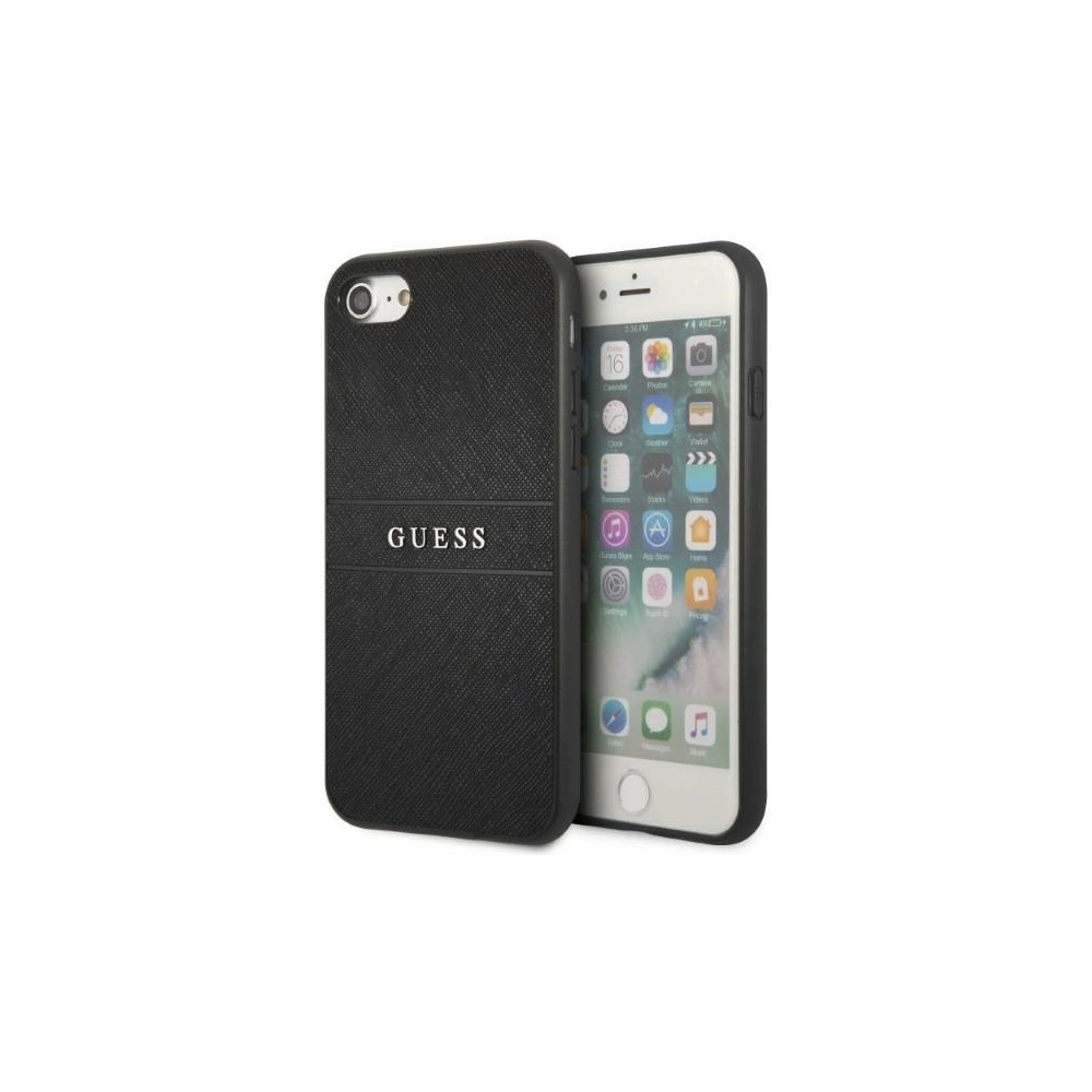 Hurtownia GSM - Etui Guess GUHCI8PSASBBK Apple iPhone SE 2022/SE 2020/8/7 fekete Saffiano pánt - GUE2327 - {ean13} - Hurt
