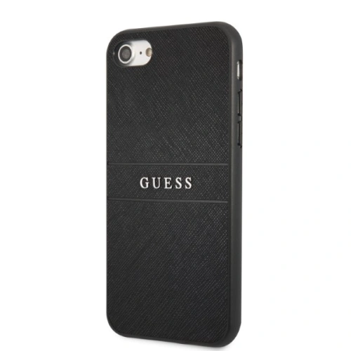 Etui Guess GUHCI8PSASBBK Apple iPhone SE 2022/SE 2020/8/7 czarny/black Saffiano Strap