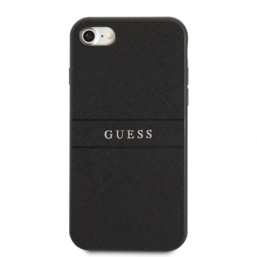 Etui Guess GUHCI8PSASBBK Apple iPhone SE 2022/SE 2020/8/7 czarny/black Saffiano Strap