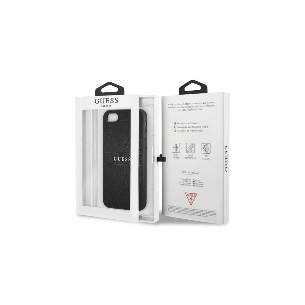 Hurtownia GSM - Etui Guess GUHCI8PSASBBK Apple iPhone SE 2022/SE 2020/8/7 fekete Saffiano pánt - GUE2327 - {ean13} - Hurt