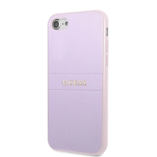 Etui Guess GUHCI8PSASBPU Apple iPhone SE 2022/SE 2020/8/7 hardcase fioletowy/purple Saffiano Hot Stamp & Metal Logo
