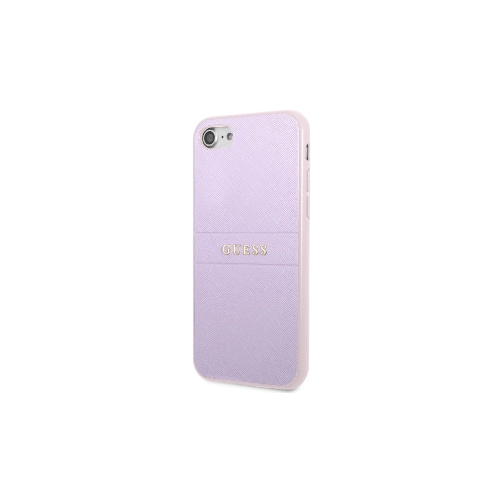 Wholesale Guess GUHCI8PSASBPU Apple iPhone SE 2022/SE 2020/8/7 hardcase purple Saffiano Hot Stamp & Metal Logo - GUE2328 - {ean13} - Hurt