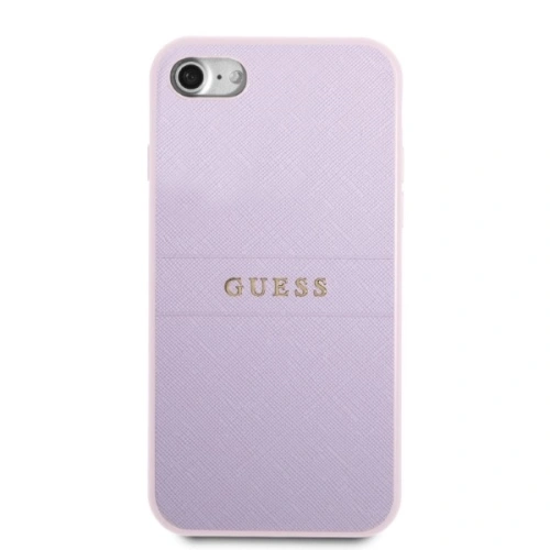 Etui Guess GUHCI8PSASBPU Apple iPhone SE 2022/SE 2020/8/7 hardcase fioletowy/purple Saffiano Hot Stamp & Metal Logo