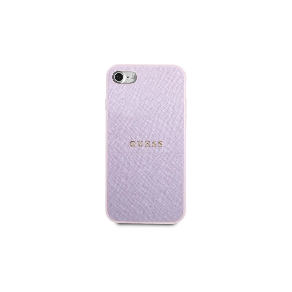 Wholesale Guess GUHCI8PSASBPU Apple iPhone SE 2022/SE 2020/8/7 hardcase purple Saffiano Hot Stamp & Metal Logo - GUE2328 - {ean13} - Hurt