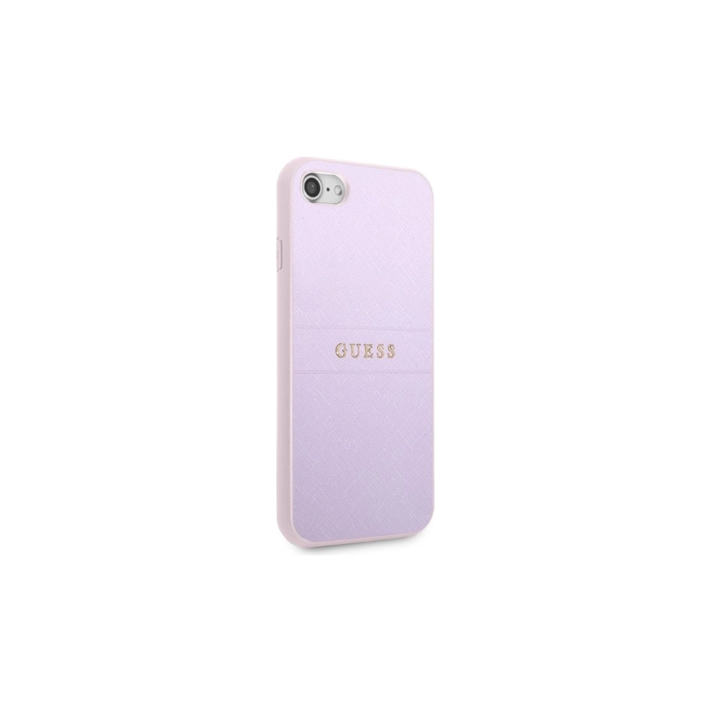 Wholesale Guess GUHCI8PSASBPU Apple iPhone SE 2022/SE 2020/8/7 hardcase purple Saffiano Hot Stamp & Metal Logo - GUE2328 - {ean13} - Hurt