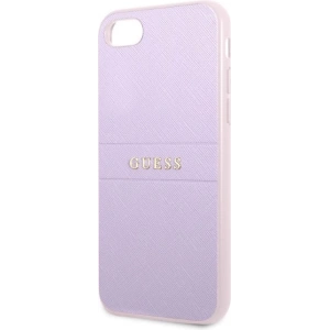 Hurtownia GSM - Case Guess GUHCI8PSASBPU für Apple iPhone SE 2022/SE 2020/8/7 Hardcase lila/purple Saffiano Hot Stamp & Metalllogo - GUE2328 - {ean13} - Hurt