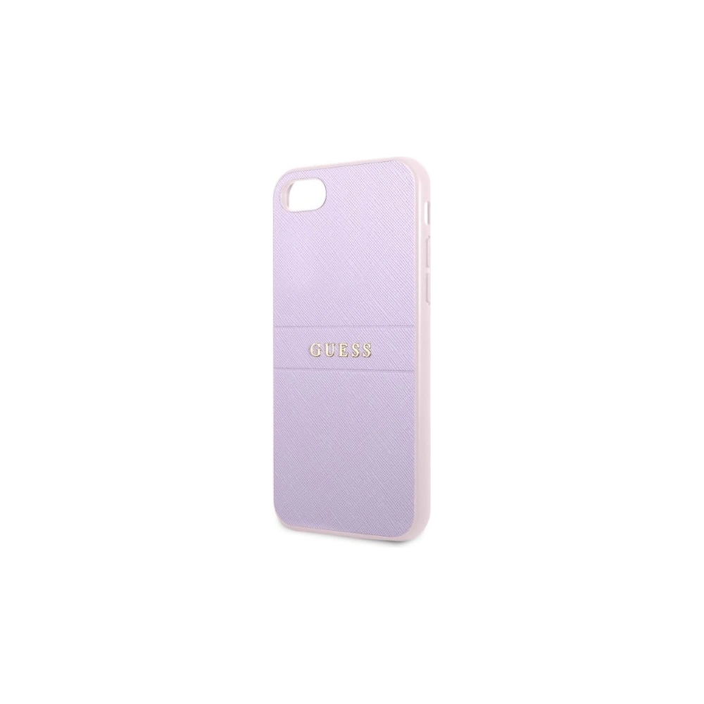 Wholesale Guess GUHCI8PSASBPU Apple iPhone SE 2022/SE 2020/8/7 hardcase purple Saffiano Hot Stamp & Metal Logo - GUE2328 - {ean13} - Hurt