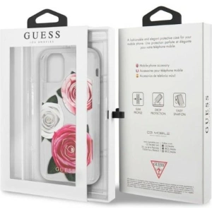 Hurtownia GSM - Etui Guess GUHCN58ROSTRT Apple iPhone 11 Pro transparentní tvrdý kryt Flower Desire Pink & White Rose - GUE2330 - {ean13} - Hurt